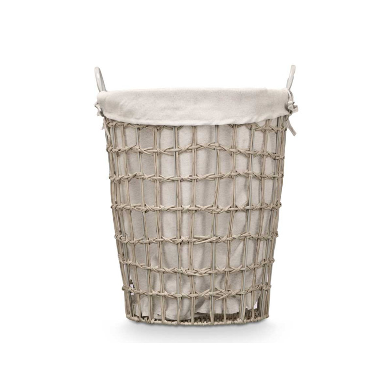 PANIER ROND AVEC POIGNÉES GRIS