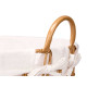 ROUND BASKET WITH HANDLES NATURAL