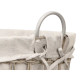 PANIER OVALE AVEC POIGNÉES GRIS