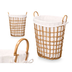 PANIER OVALE AVEC POIGNÉES NATUREL