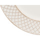 BOUGEOIR LOSANGES BLANC VIEILLI 33CM
