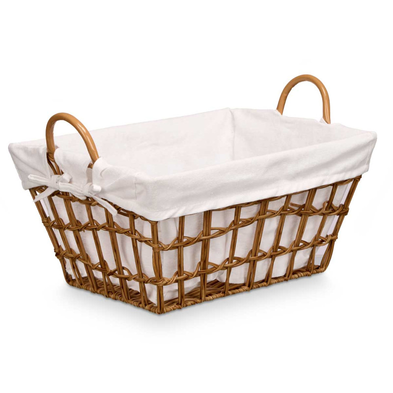 PANIER RECTANGULAIRE AVEC POIGNÉES NATUREL