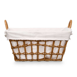 PANIER RECTANGULAIRE AVEC POIGNÉES NATUREL