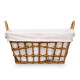 PANIER RECTANGULAIRE AVEC POIGNÉES NATUREL