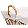 RECTANGULAR BASKET WITH HANDLES NATURAL