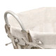PANIER OVALE AVEC POIGNÉES GRIS PETIT