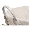 ROUND BASKET WITH HANDLES GREY SMALL