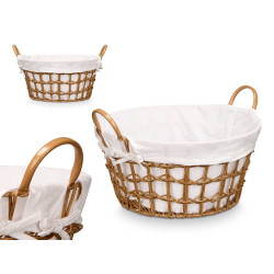 PANIER ROND AVEC POIGNÉES NATUREL PETIT