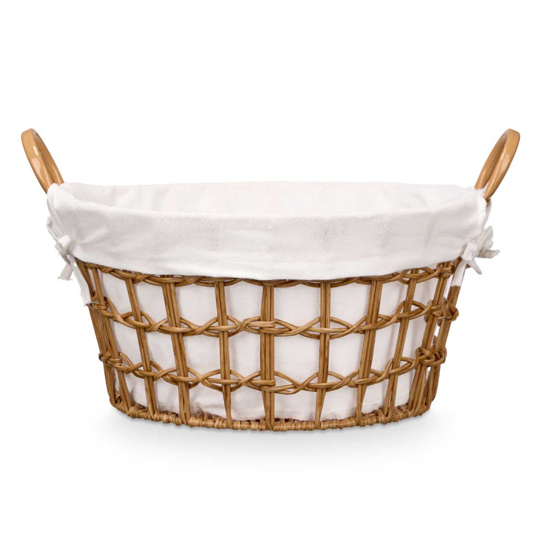 PANIER ROND AVEC POIGNÉES NATUREL PETIT