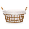 ROUND BASKET WITH HANDLES NATURAL SMALL