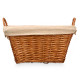 PANIER RECTANGULAIRE OSIER AVEC POIGNÉES NATUREL