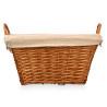 PANIER RECTANGULAIRE OSIER AVEC POIGNÉES NATUREL