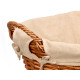 OVAL WICKER BASKET WITH HANDLES NATURAL