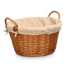 ROND WICKER BASKET WITH HANDLES NATURAL