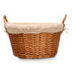 ROND WICKER BASKET WITH HANDLES NATURAL