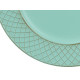 BOUGEOIR LOSANGES VERT VIEILLI 33CM
