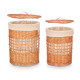 SET 2 PANIERS EN OSIER NATUREL