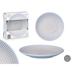 ASSIETTE À DESSERT 20,5 CM GRAVÉE BLEU