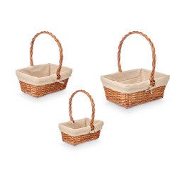 SET 3 CESTE VIMINI RETTANGOLARI 