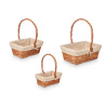 SET 3 PANIERS EN OSIER RECTANGULAIRES
