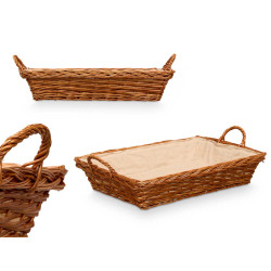 WICKER TRAY WITH HANDLES 