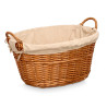 OVAL WICKER BASKET WITH HANDLES LARGE