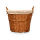 ROND WICKER BASKET WITH HANDLES LARGE