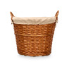 ROND WICKER BASKET WITH HANDLES LARGE