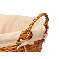 PANIER ROND EN OSIER AVEC POIGNÉES GRAND