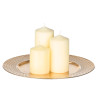 CANDLE HOLDER RHOMBUS GOLDEN 33CM