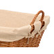 PANIER RECTANGULAIRE EN OSIER AVEC POIGNÉES 