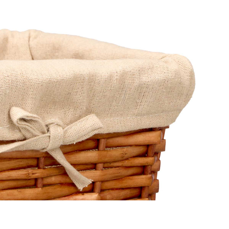 SET 3 RECTANGULAR WICKER BASKET