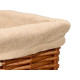 SET 3 CESTI RETTANGOLARI VIMINI GRIGIO