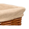 SET 3 RECTANGULAR WICKER BASKET GREY