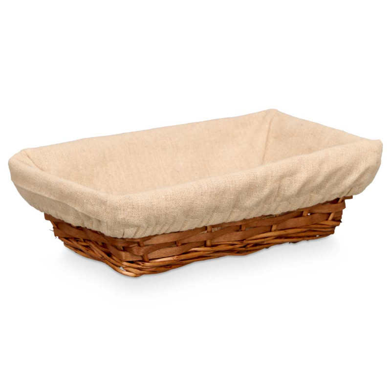 CESTA RETTANGOLARE VIMINI LEGNO