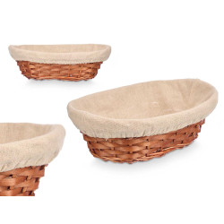 CESTA OVALE VIMINI LEGNO