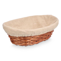 CESTA OVALE VIMINI LEGNO