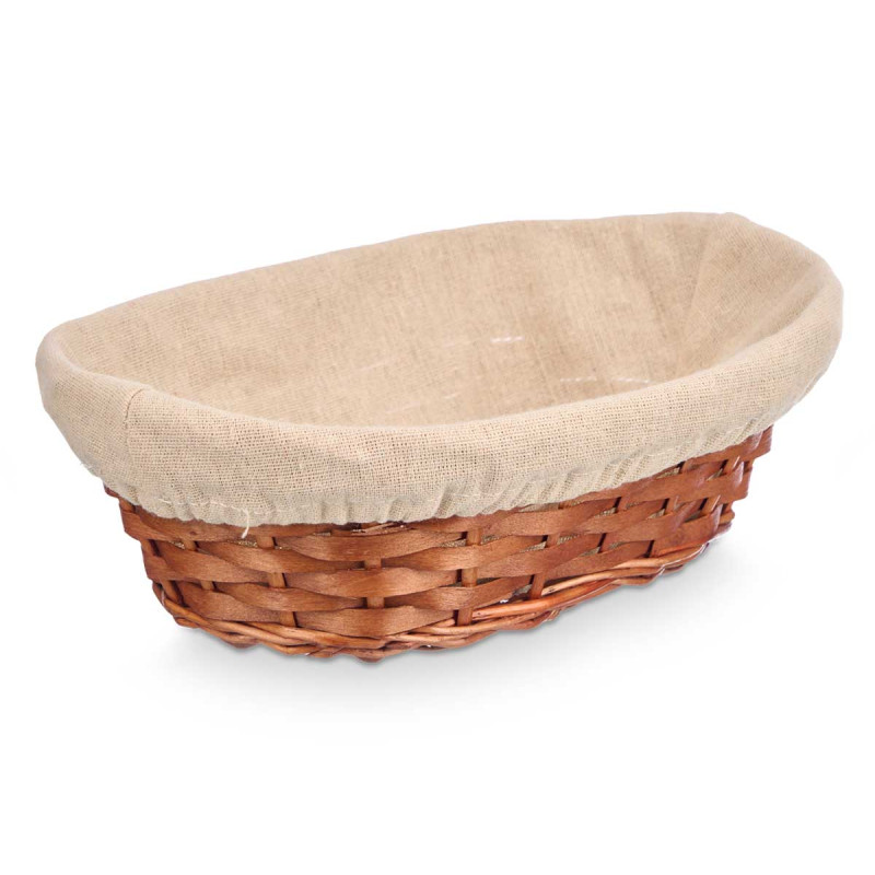 CESTA OVALE VIMINI LEGNO