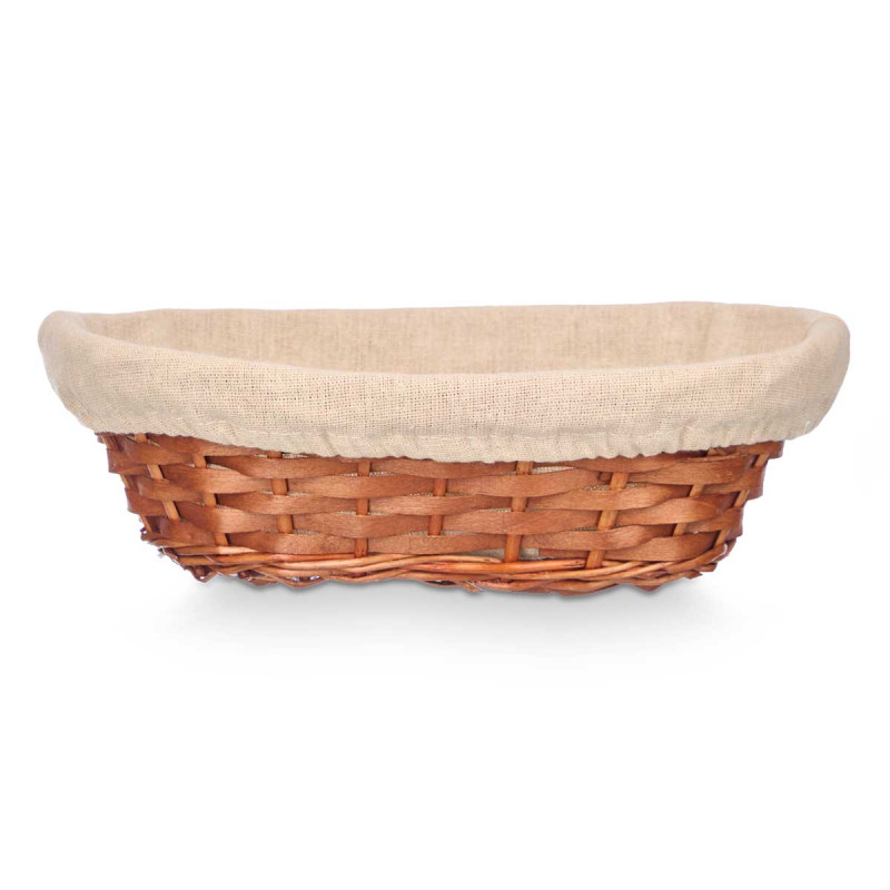 CESTA OVALE VIMINI LEGNO
