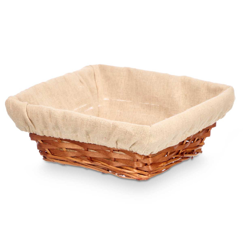 CESTA QUADRATA VIMINI LEGNO