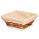 SQUARE WICKER WOOD BASKET