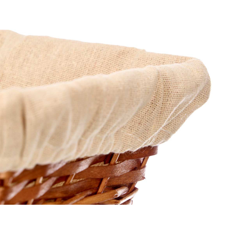 CESTA QUADRATA VIMINI LEGNO