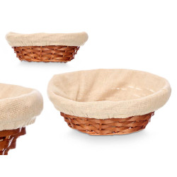 CESTA OVALE VIMINI LEGNO 