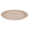 PORTAVELAS CIRCULOS TAUPE ENVEJECIDO 33CM