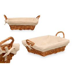 SQUARED BASKET WITH HANDLES