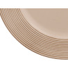 PORTAVELAS CIRCULOS TAUPE ENVEJECIDO 33CM