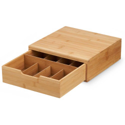 BAMBOO COFFEE CAPSULE HOLDER 30X30CM