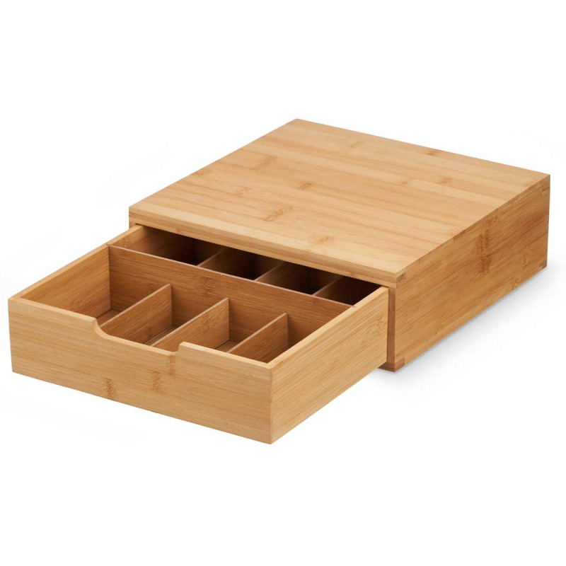 PORTE CAPSULE CAFÉ BAMBOU 30X30CM