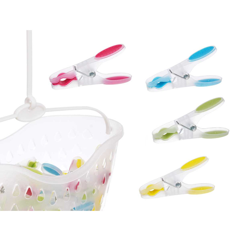 CESTA 24 PINZAS SILICONA