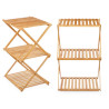 BAMBOO SHELF 3 FOLDING SHELVES